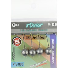 River Mafsallı Hareketli Jig Head 4p