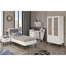 Venatto Trio White M Genç Odası Takımı