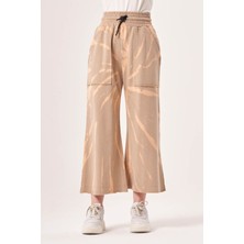Mizalle Batik Örme Bej Pantolon