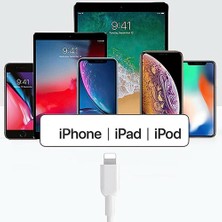 Soillium iPhone Tüm Modellere Uyumlu Lightning Şarj Aleti Data Aktarım Kablosu Hızlı Şarj Cihazı Kablosu