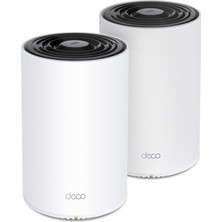 TP-Link Deco PX50(2-Pack), AX3000 + G1500, 1 GHz CPU, Powerline/Mesh, Yapay Zeka Desteği, Gigabit Portları, 150 Cihaza Kadar Bağlantı, 420 m² 'ye Kadar Kapsama, Powerline Mesh WiFi 6 Sistemi