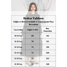 Asortix Kız Çocuk Uzun Boydan Siyah Tesetttür ELBISE-ELB-0035