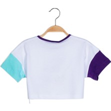 Zeyland Kız Çocuk Baskılı Crop Tshirt