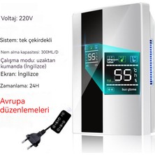 Enjoy Homee 2200ML Büyük Kapasiteli Uzaktan Kumandalı Nem Alma Cihazı - Beyaz (Yurt Dışından)