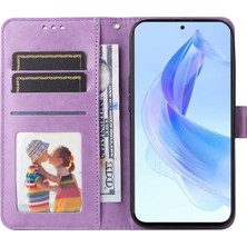 Xshine Honor X50I Çizgiye Karşı Çizgi Anti-Cüzdan Kılıf Ayçiçeği Baskılı Telefon Flip Stand Pu Deri Kapak (Yurt Dışından)