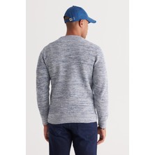 Altınyıldız Classics Fit Bisiklet Yaka Desenli Triko Kazak
