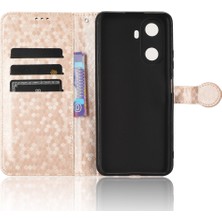 Xshine Pu Deri Flip Kapak Huawei Enjoy 60 Cüzdan Telefon Kasası Nokta Desen Desen Baskılı Stant Telefon Kabuğu (Yurt Dışından)