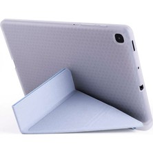 Fuchsia Galaxy Tab S6 Lite P610 Kılıf Tri Folding Kalem Bölmeli Standlı Kılıf