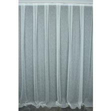 Akça Tekstil Brs Model Beyaz Renk Tek Kanat Hazır Dikilmiş Pileli Fon Perde 300*260 cm