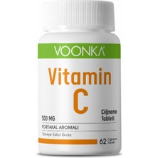 Voonka Vitamin C 500 Mg 62 Çiğneme Tableti