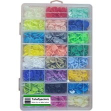 Tuhafiyecimiz Karışık Renkli T5 Plastik Çıtçıt (360 Adet) (12MM Plastik Çıtçıt) [kalıpsızdır]
