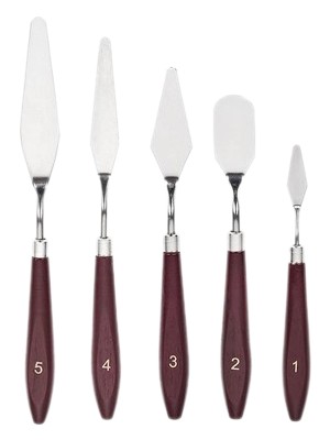 Artlantis Çelik Spatül 5 'li Set Resim ve Heykel Çelik Spatula