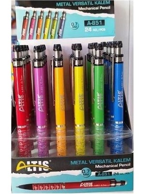 Altis Altıs A-851 Versatil Kalem Metal 0.7 Mm 6 Renk (24 Lü Kutu)