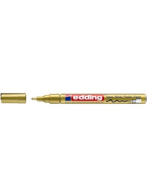 Edding 751 Markör Boya Kalemi 1-2 Mm Altın Yuvarlak Uçlu Creative (10 Lu Kutu)