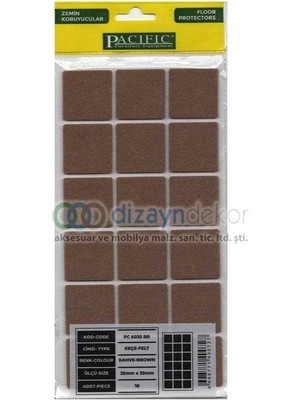 Yapışkanlı Keçe Zemin Koruyucusu 35*35 mm