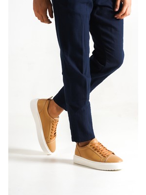 Mubiano Hakiki Deri M3-N Nude Erkek Spor Ayakkabı & Sneaker