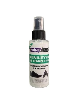 Point Care Spor ve Süet Ayakkabı Yenileyici ve Temizleyici Sprey Sihirli Sıvı 100ML + Sünger