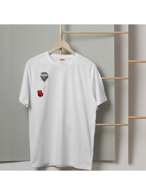 Mor Mürekkep Dream  Tasarım Baskılı Erkek Tshirt