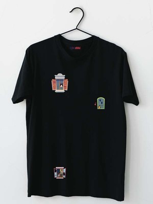 Mor Mürekkep Aşk Tasarım Baskılı Erkek Tshirt