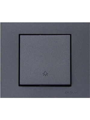 Ovivo Grano Füme Light Anahtarı + Çerçeve Dahil