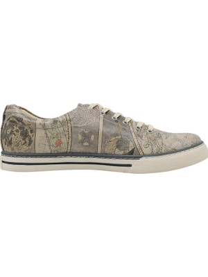 Erkek Vegan Deri Çok Renkli Sneakers - Astronomy Map Tasarım