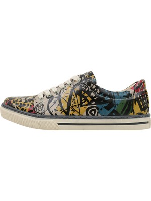 Dogo Kadın Vegan Deri Çok Renkli Sneakers - Eternal Swirl Tasarım
