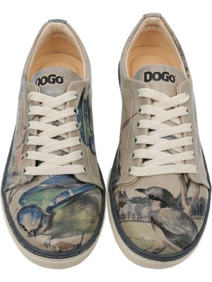 Kadın Vegan Deri Çok Renkli Sneakers - Birds of the Castle Tasarım