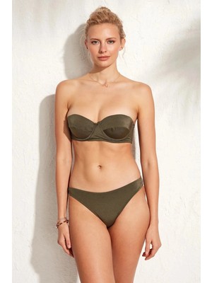 Hazelin Kadın Haki  Parçalı Kaplı Bikini Takım HZL23S-PC12074831