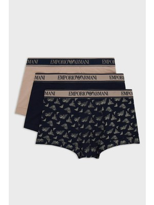 Emporio Armani Pamuklu Esnek 3 Pack Boxer Erkek Boxer 111357 3F717 11250