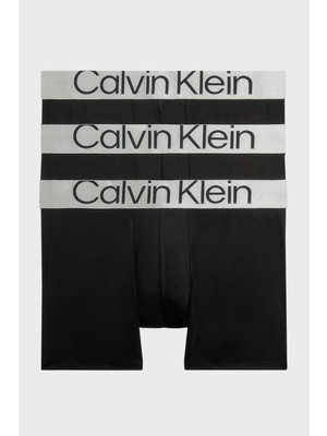 Calvin Klein Logolu 3 Pack Boxer 000NB3075A7V1 Erkek Boxer 000NB3075A 7V1