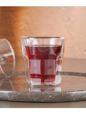 Acar 115 Çift Cidarlı Cam Bardak 250 ml