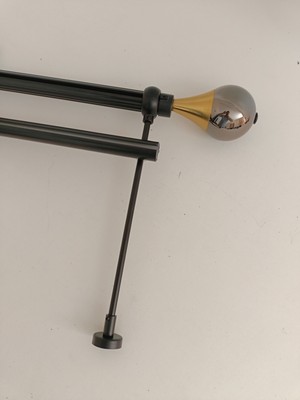 Bese Home Damla Tek Raylı Metal Rustik Perde Askısı Perde Kornişi Perde Aksesuarı