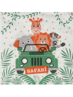 Hayaller Dükkanı Peçete Safari Pastel Renkli Pk:20