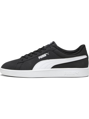 Puma Smash 3.0 Buck Spor Ayakkabı Siyah - Beyaz 39233601 Nefes Alabilir Yapı ile Koşu ve Yürüyüş İçin İdeal