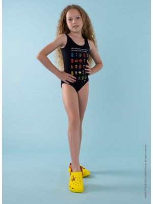 Haribo Siyah Kız Çocuk Mayo HRBSWM242