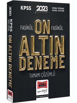 Xnews 2023 Kpss Gy-Gk Fasikül Fasikül Tamamı Çözümlü 10 Altın Deneme Yargı Yayınları