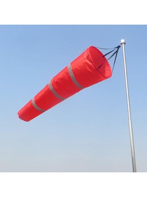 Yolanda Havaalanı Windsock Asma Yönü Ölçüm Çorap Çantası Açık Hava Kırmızı Park 60cm (Yurt Dışından)