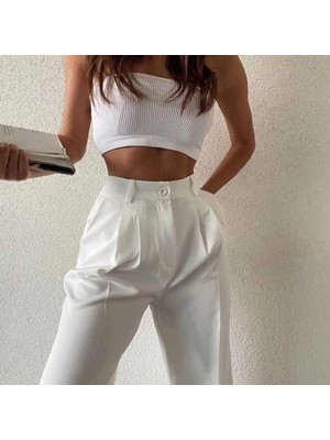 Hamide Aydın Palazzo Model Kadın Kumaş Pantalon