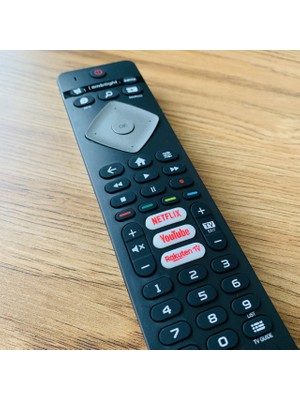 Ata Elektronik Philips Ambilight Tv Kumandası Tüm Modeller Için   Phılıps Ambılıght Netflıx Rakuten Tv Tuşlu 43PUS6504/62  49PUS7101 PUS8507 55PUS7304  50PUS6704  LED Tv Kumandası