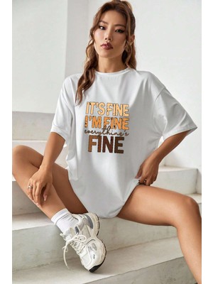 Only Trendwear Fine Baskılı T-Shirt