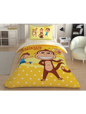 Taç Lisanslı Kukuli Smile Pamuk Nevresim Takımı