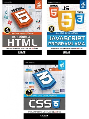 Kodlab Yayınları Web Programlama Seti