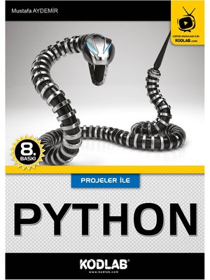 Kodlab Yayınları Projeler İle Python 260 Sayfa Türkçe Kitap Mustafa Aydemir