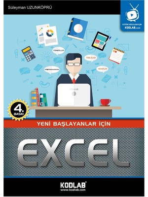 Kodlab Yayınları Başlayanlar İçin Excel 4. Baskı Türkçe Kitap 272 Sayfa Eğitim Amaçlı