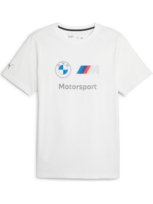Puma Bmw Mms Ess Logo Tee Erkek Günlük Tişört 62131402 Beyaz