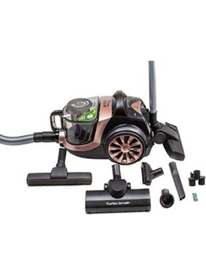 Arnica Tesla Premium Koldan Kumandalı Ultra Sessiz Turbo Başlıklı Toz Torbasız Elektrikli Süpürge Makinesi