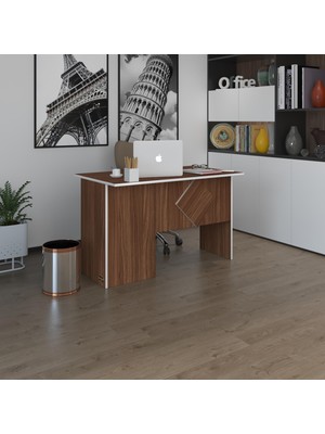 Kenz Life  Ofis Masası Yoko Ono Cvz Sağ 75*110*80 Kilitli Kapaklı Dolap Eşkenar Bilgisayar Çalışma Masası