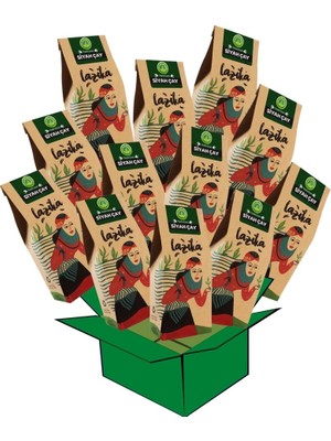 Lazika (Avantajlı 12'li Set) Yayla Çaylı Siyah Çay (400 g*12)-İlk Hasat Mayıs Çayı,2.5 Yaprak, Tozsuz Çay