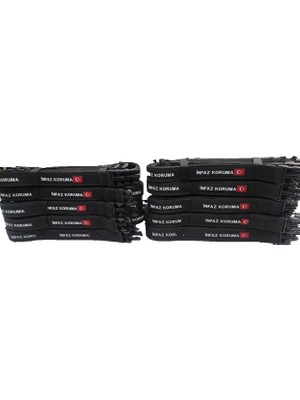 Asker Vadisi Cte Ceza Infaz Koruma Palaskası Yeni Model Yazılı Türk Bayraklı Siyah Renk (105-140 cm Ayarlanabilir)