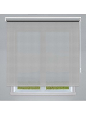 Modern Sun Screen Lüks Stor Perde Alüminyum Kasalı Yüksek Kaliteli  - Koyu Gri